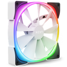 NZXT Aer RGB 2 140mm Case Fan - Matte White - HF-28140-BW